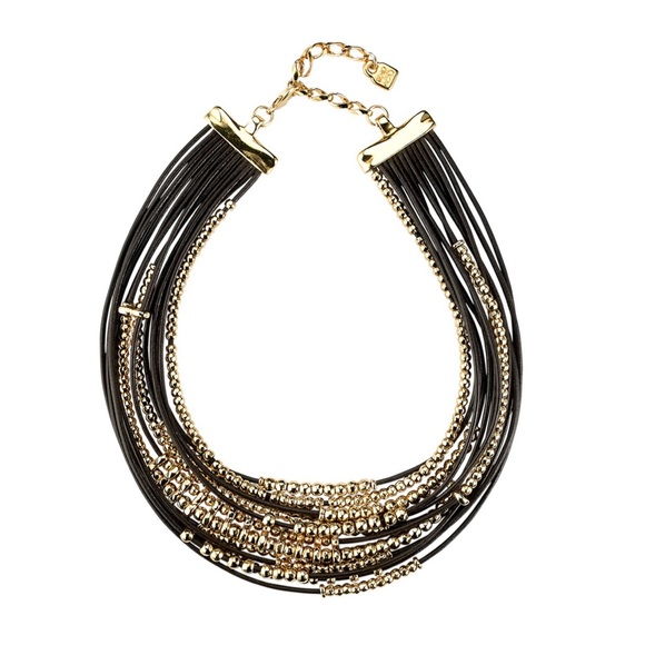 New! UNO De 50 Omariba Chain Leather Gold Necklace - Picture 2 of 11
